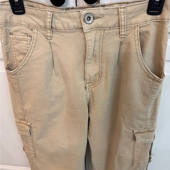 VIP Women's Tan Y2K Jeans Size 7/28. 90s 2000s vibes. - Picture 2 of 5
